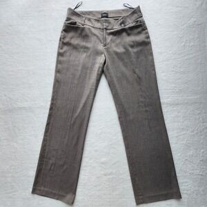 Mexx Herringbone Wide Leg Pants Womens XL Trouser 33W 32L Tweed Hipster Neutral